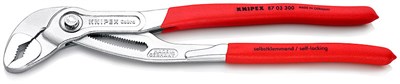 KNIPEX COBRA® клещи переставные, 70 мм (2 3/4"), под ключ 60 мм, 300 мм, хром, 1К ручки - фото 10266