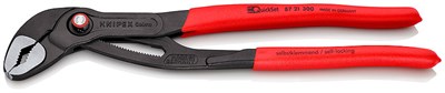 KNIPEX COBRA® QuickSet клещи переставные, быстрая установка, 70 мм (2 3/4"), под ключ 60 мм, 300 мм, серые, 1К ручки - фото 10272