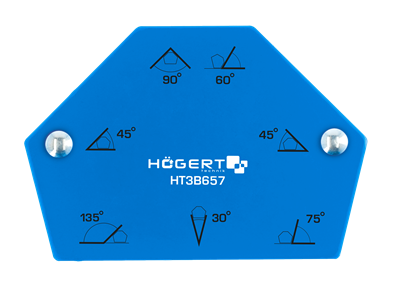 HOEGERT Шестигранный магнитный угольник для сварочных работ 11,5кг - фото 6306