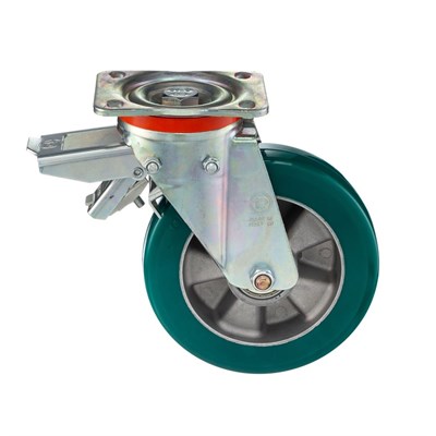 Колесо большегрузное поворотное с задним тормозом - фото 7444