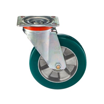 Колесо большегрузное поворотное из эластичного полиуретана - фото 7453