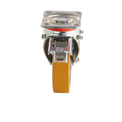 Колесо поворотное с задним тормозом из полиуретана Tellure Rota - фото 7586