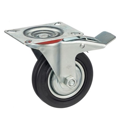 Колесо поворотное с тормозом Стелла-техник 4003-100 - фото 8375