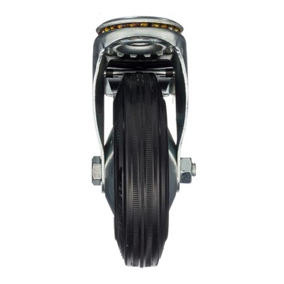 Колесо  поворотное с тормозом с отверстием под болт 12мм Стелла-техник 4005-125 - фото 8408