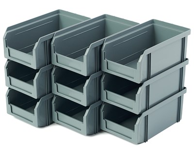 Пластиковый ящик Стелла-техник V-1-серый - фото 8469