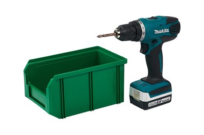 Пластиковый ящик Стелла-техник V-2-зеленый - фото 8484