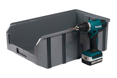 Пластиковый ящик Стелла-техник V-4-серый - фото 8557