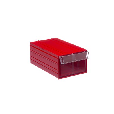 Пластиковый короб Стелла-техник С-2-красный-прозрачный - фото 8587