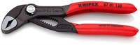 KNIPEX COBRA® клещи переставные, 27 мм (1"), под ключ 27 мм, 125 мм, серые, 1К ручки