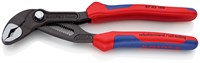 KNIPEX COBRA® клещи переставные, 42 мм (1 1/2"), под ключ 36 мм, 180 мм, серые, 2К ручки