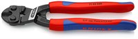 KNIPEX CoBolt® болторез компактный, 200 мм, рез: мягкая проволока d 6 мм, проволока средней твёрдости d 5.2 мм, твёрдая проволока d 4 мм, рояльная струна (HRC 59) d 3.6 мм, чёрный, 2К ручки