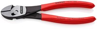 KNIPEX TwinForce® бокорезы, рез: мягкая проволока d 5.5 мм, проволока средней твёрдости d 4.6 мм, твёрдая проволока d 3.2 мм, рояльная струна (HRC 59) d 3 мм, 180 мм, чёрные, 1К ручки