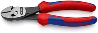 KNIPEX TwinForce® бокорезы, рез: мягкая проволока d 5.5 мм, проволока средней твёрдости d 4.6 мм, твёрдая проволока d 3.2 мм, рояльная струна (HRC 59) d 3 мм, 180 мм, чёрные, 2К ручки