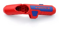 KNIPEX ErgoStrip® стриппер для левшей универсальный для популярных круглых проводов, проводов для сырых помещений, зачистка: 0.2/0.3/0.8/1.5/2.5/4 кв. мм, круглый кабель (в т.ч. для сырых помещений) d8-13 мм (в частности, NYM 3х1.5 кв. мм - 5х2.5 кв. мм),