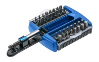 Набор бит с битодержателем 1/4", SL, PH, PZ, HEX, Torx, 33 шт. HOEGERT